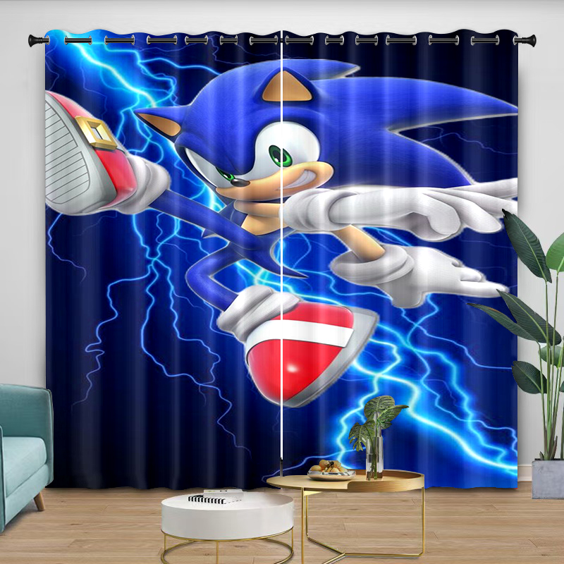 ستائر سونيك كرتونية بطباعة رقم - مراجعة Curtain Rods وسعره