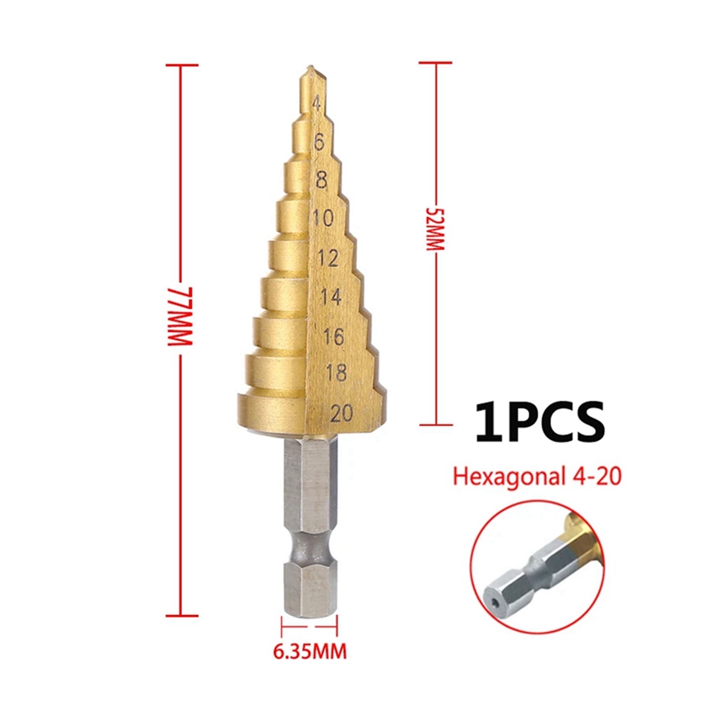 مثقاب متدرج مستقيم HSS مقاس 4- - مراجعة Drill Bits وسعره